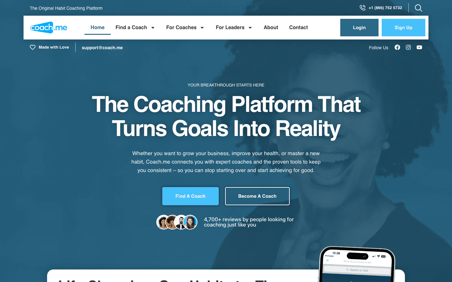 Coach.me app screenshot