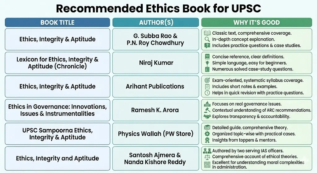 Recommended Ethics Book for UPSC