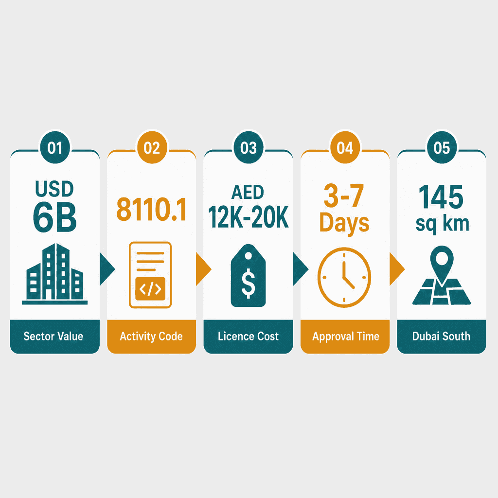Infographic: Facilities Management Services Business License in Dubai