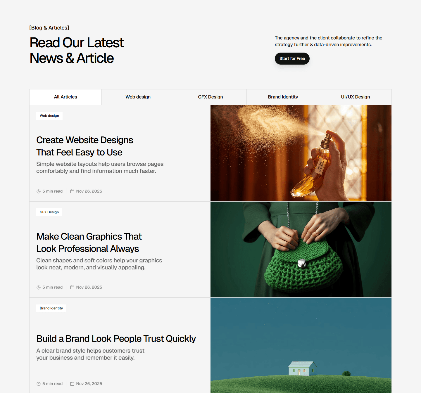 Framer Blog Index Component