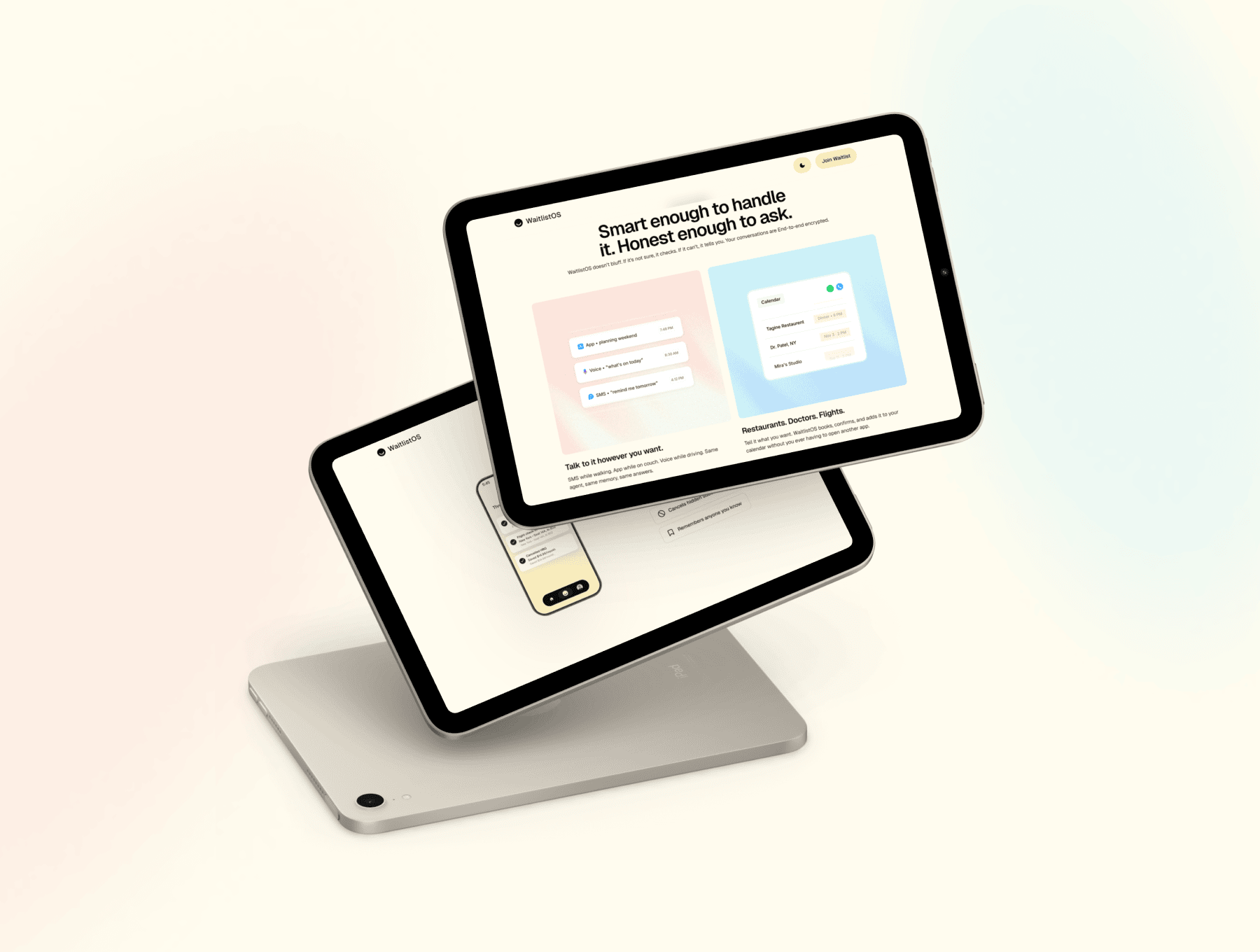 WaitlistOS waitlist website template, view 2