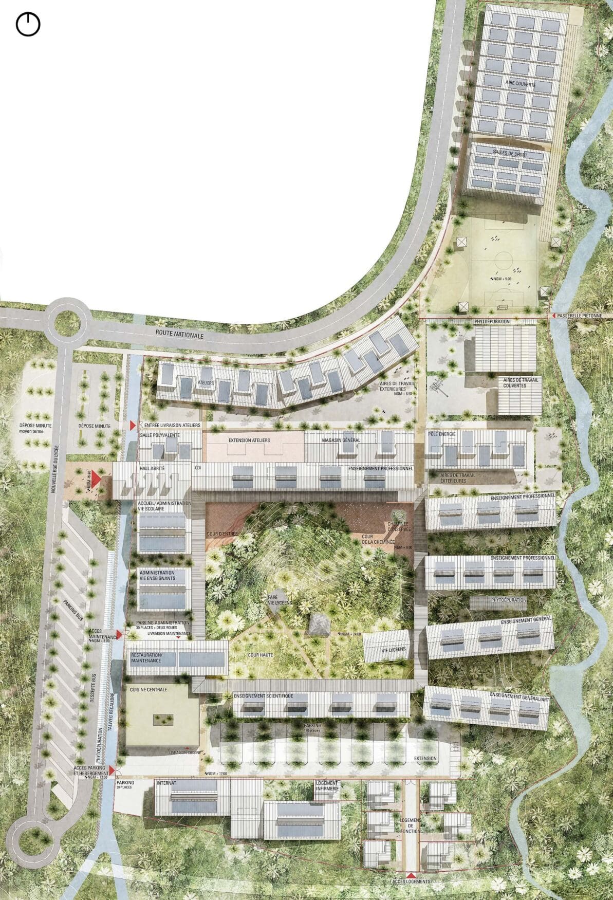 Plan architecte Lycée Longoni Mayotte