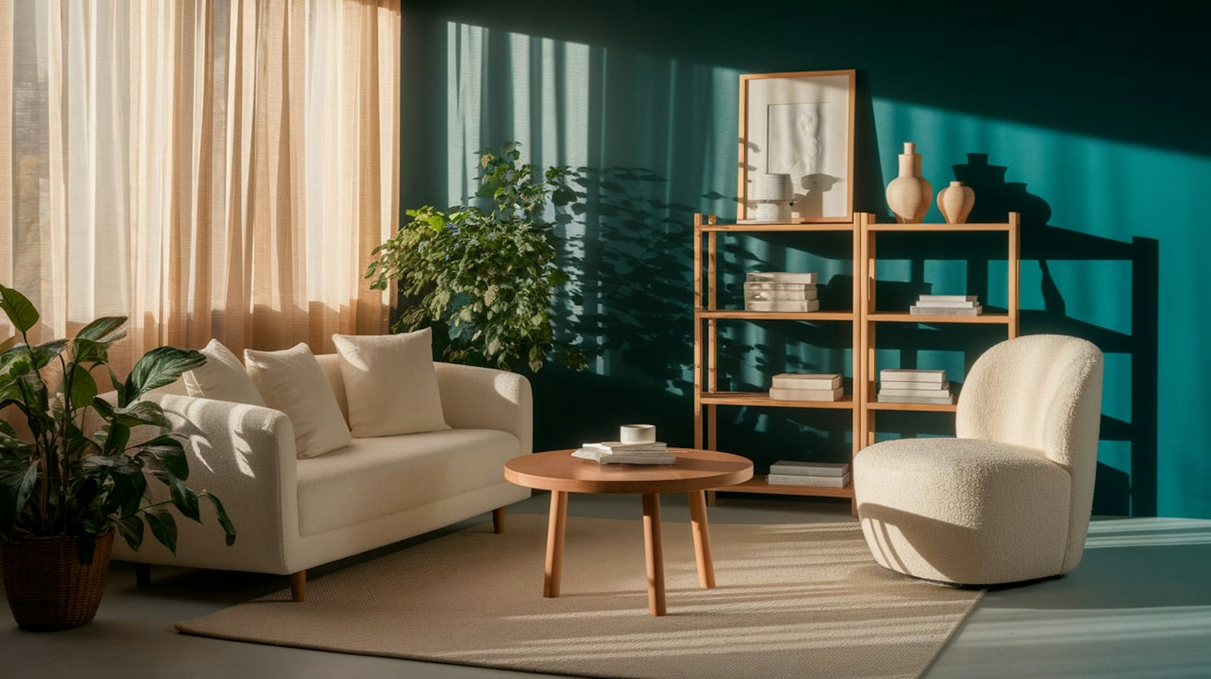 Living area with large window