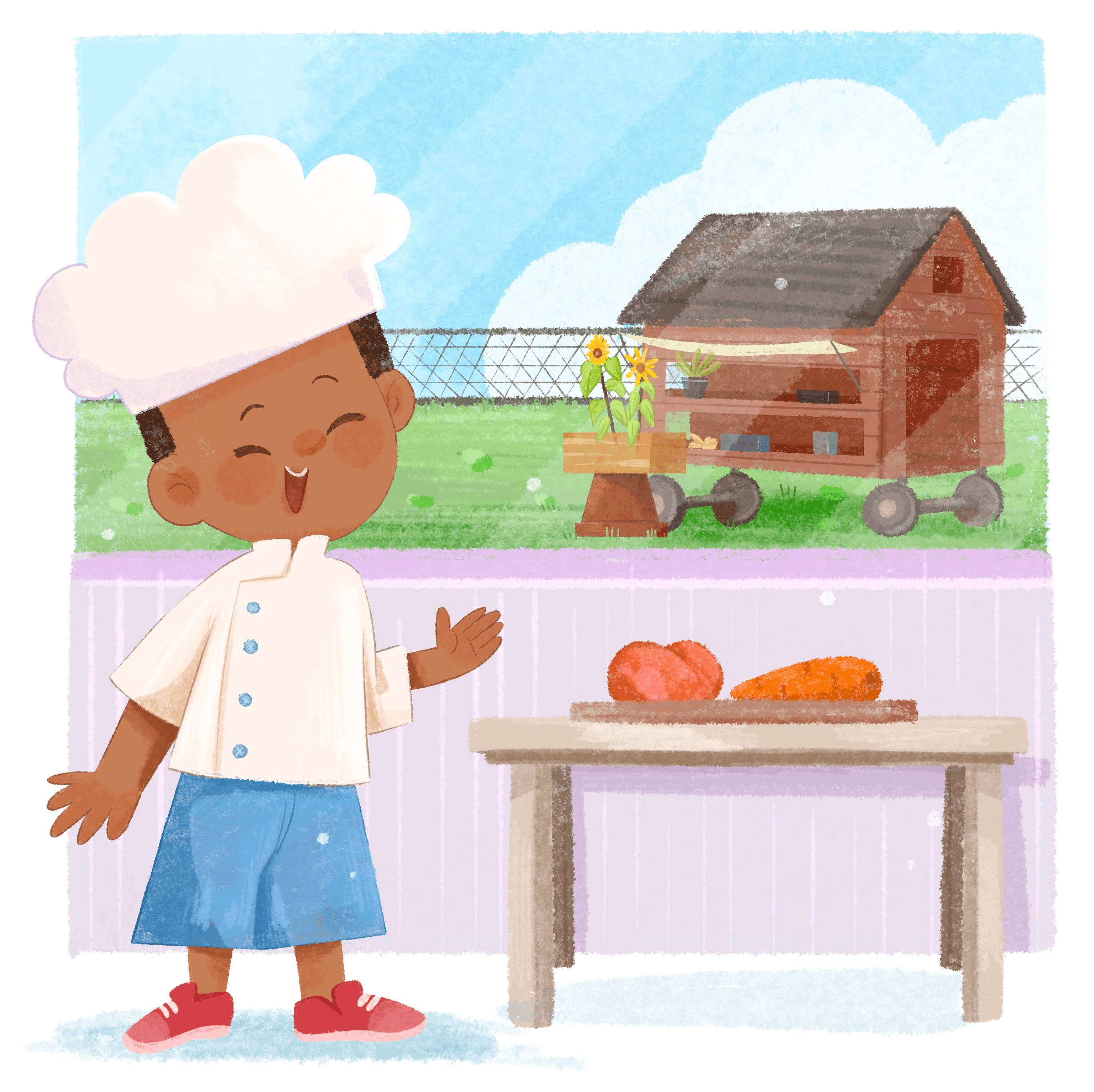 A smiling woman with her arms crossed, standing against a dark green background. She has long, dark hair.