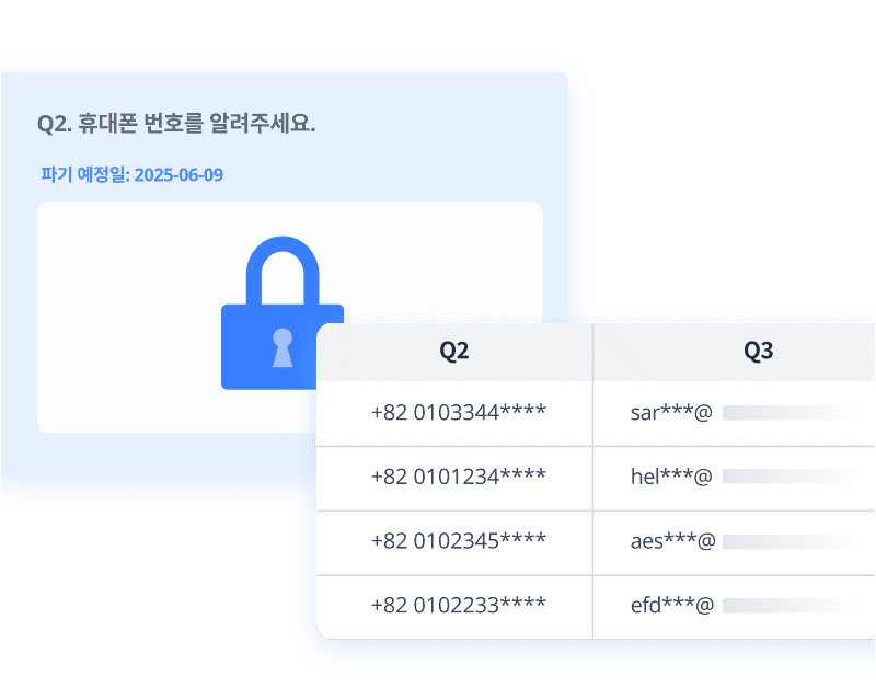 Diagram showing a locked padlock icon and a table with blank fields, suggesting security settings or access controls.