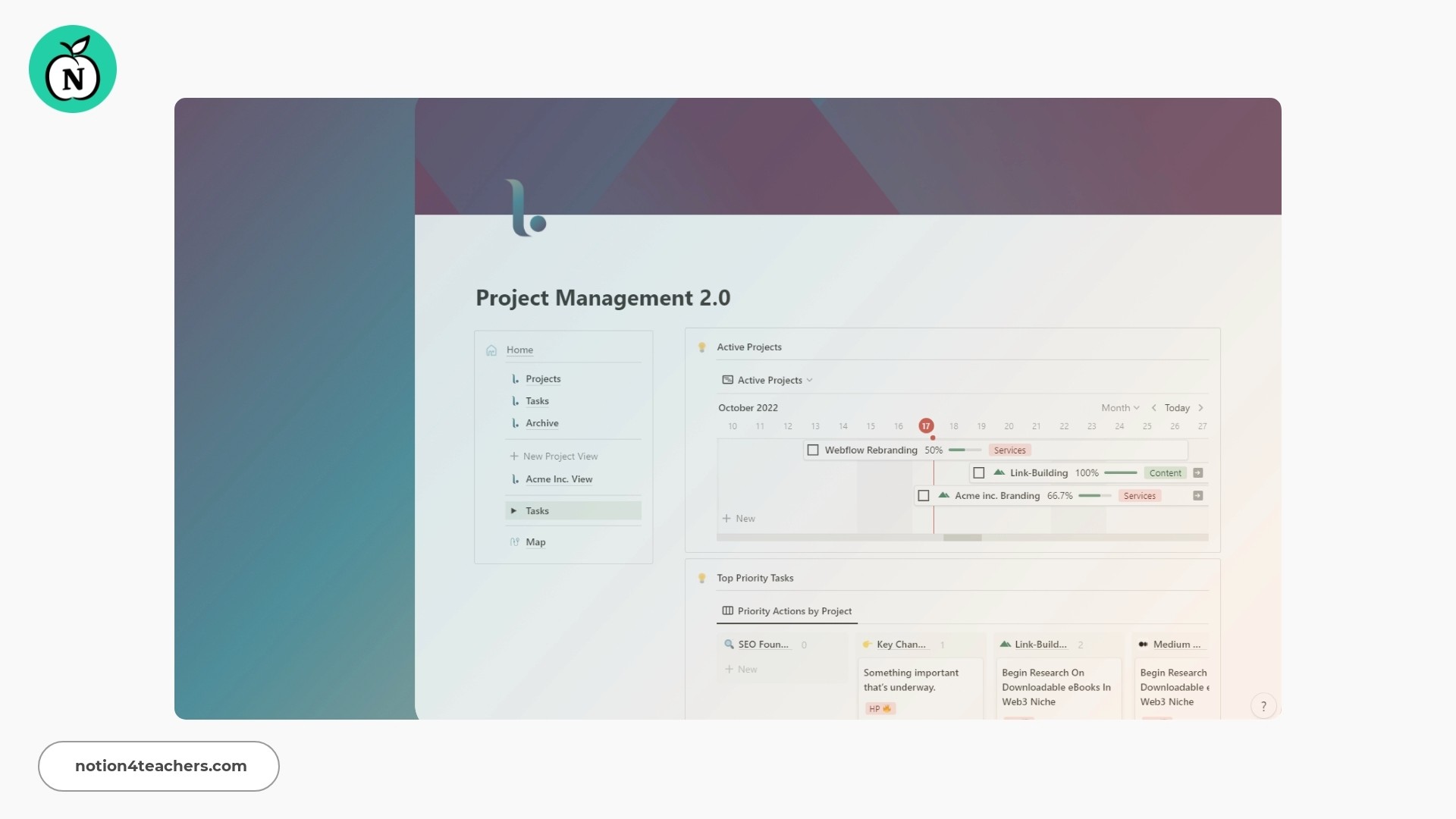 Notion Project Management Template (2024) | Landmark Labs