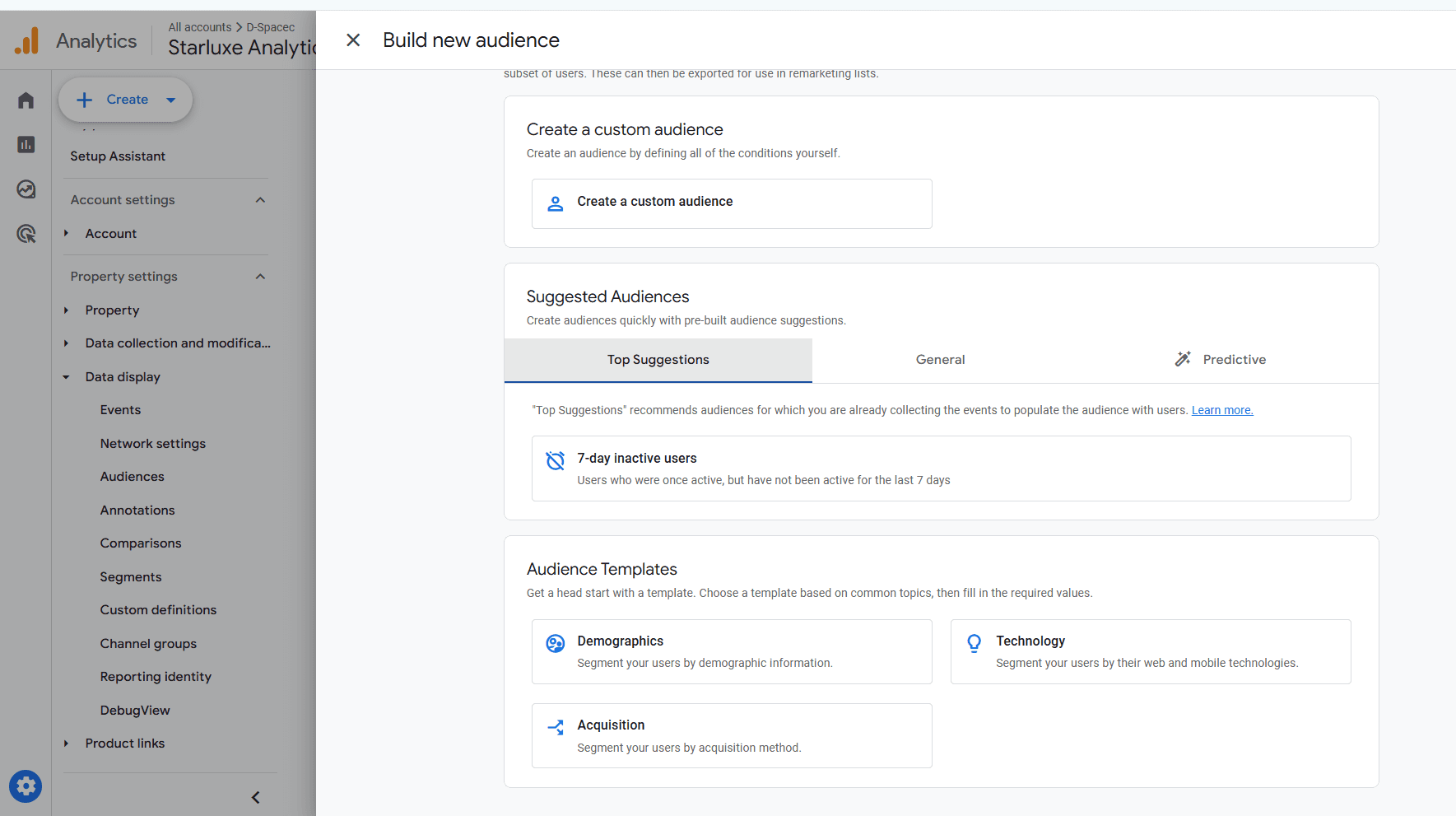 GA4 Audience Builder