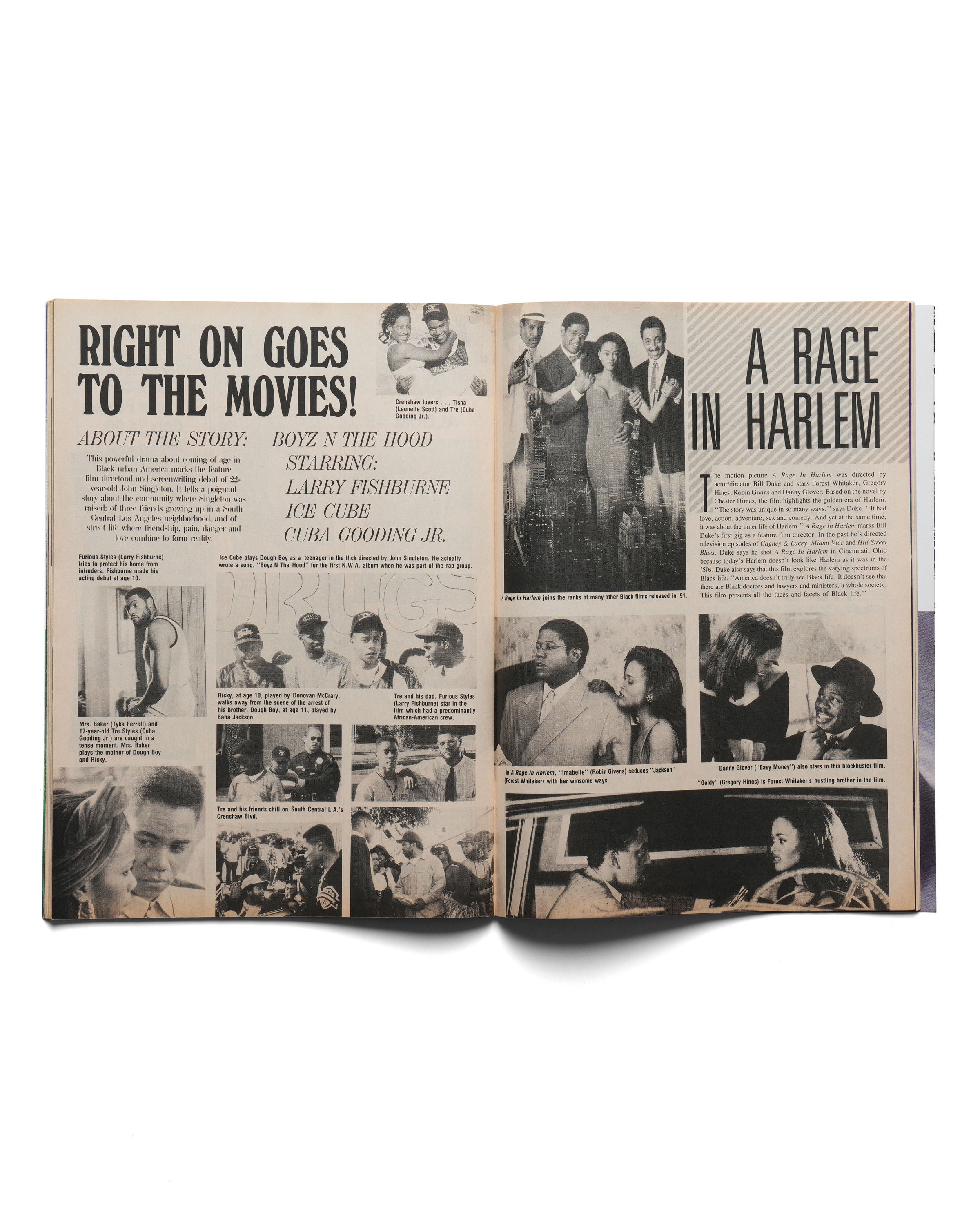 Right On - August 1991 - Insert