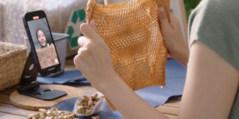 A Malaysian business owner creating content for her TikTok Shop