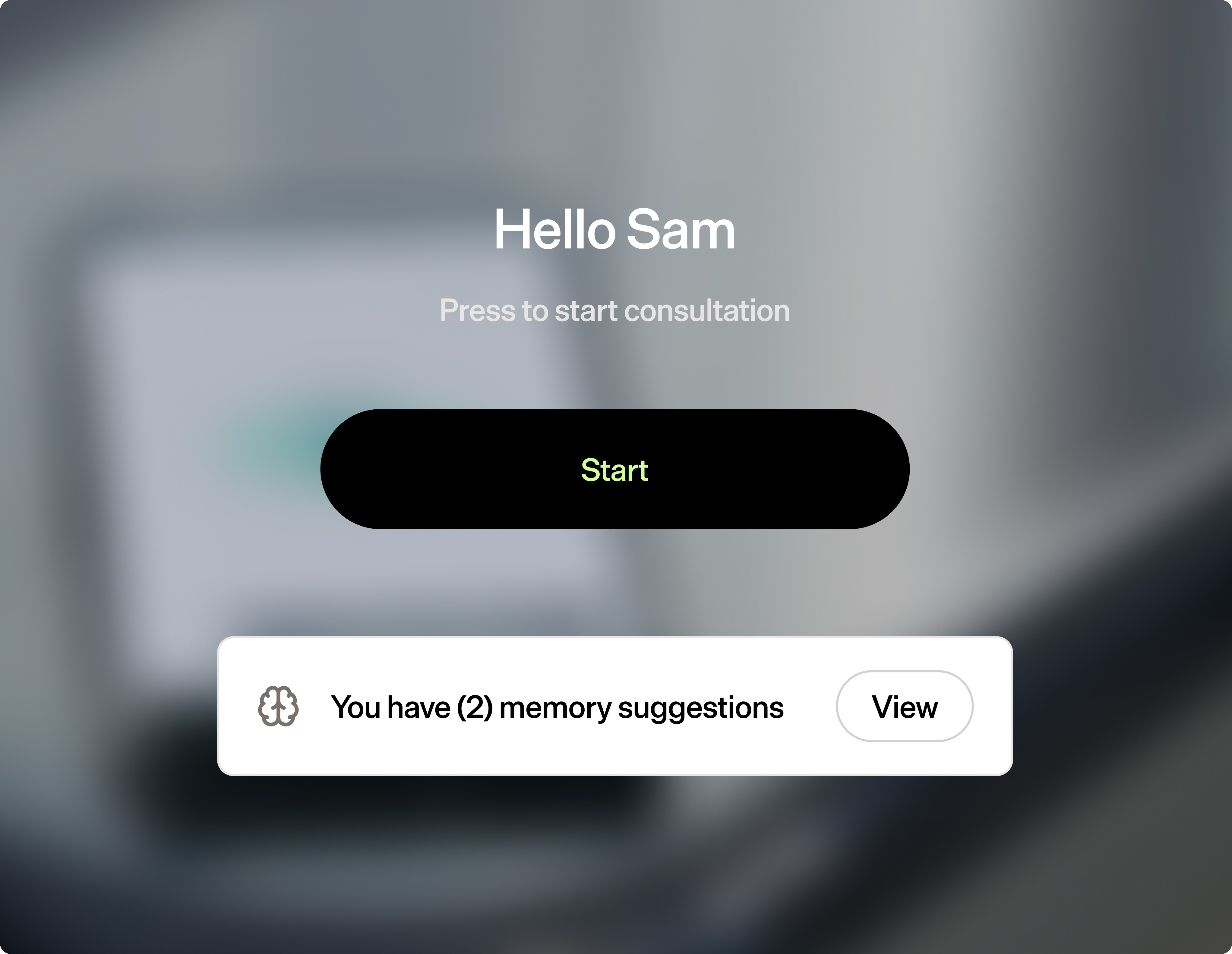 Clinician reviewing a personalised AI-generated note in Tandem's interface