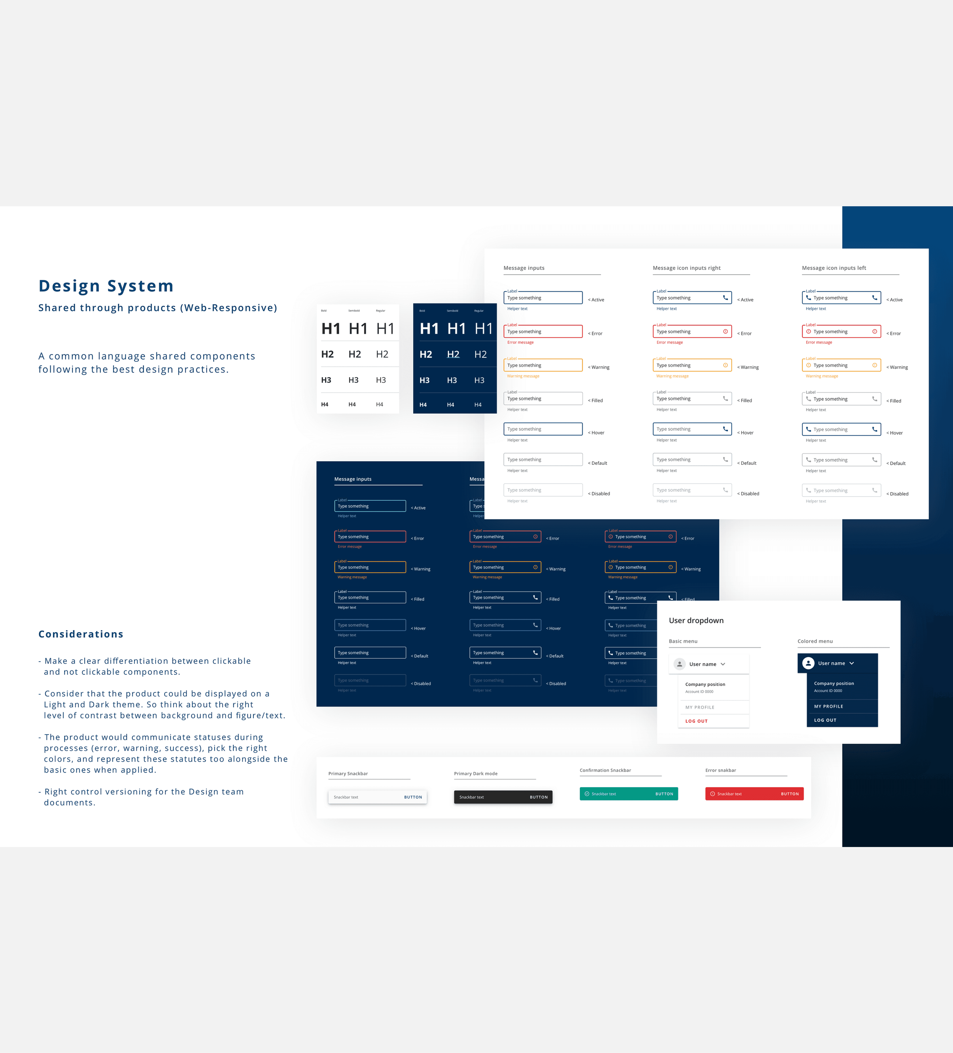 About the design system