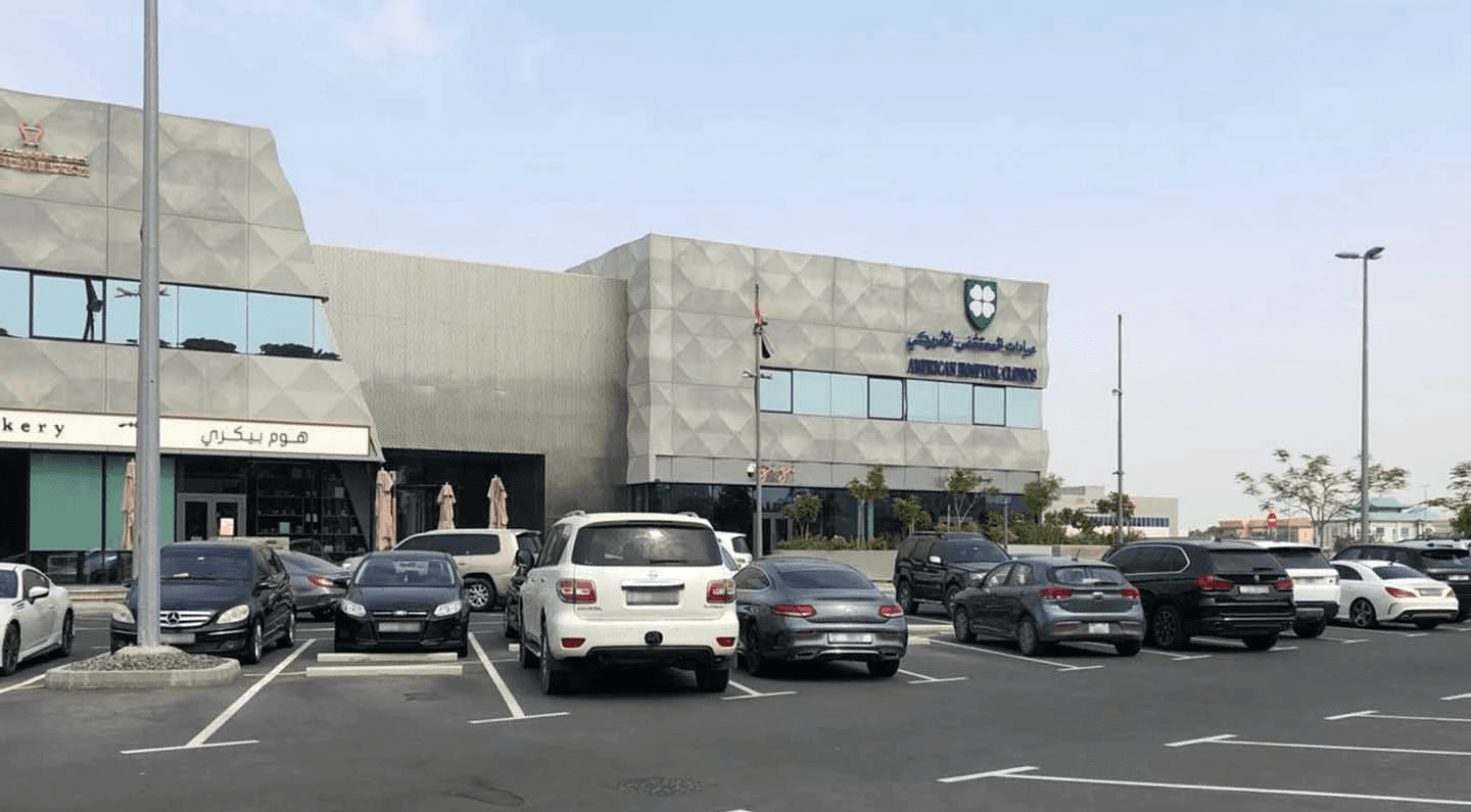 Elevated view of the city center in Al Barsha South 2, capturing the urban landscape and infrastructure.