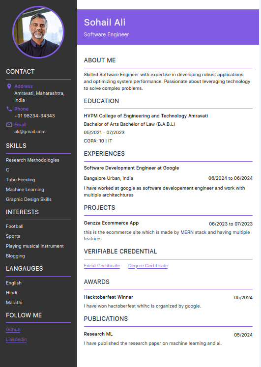 Free Resume Templates