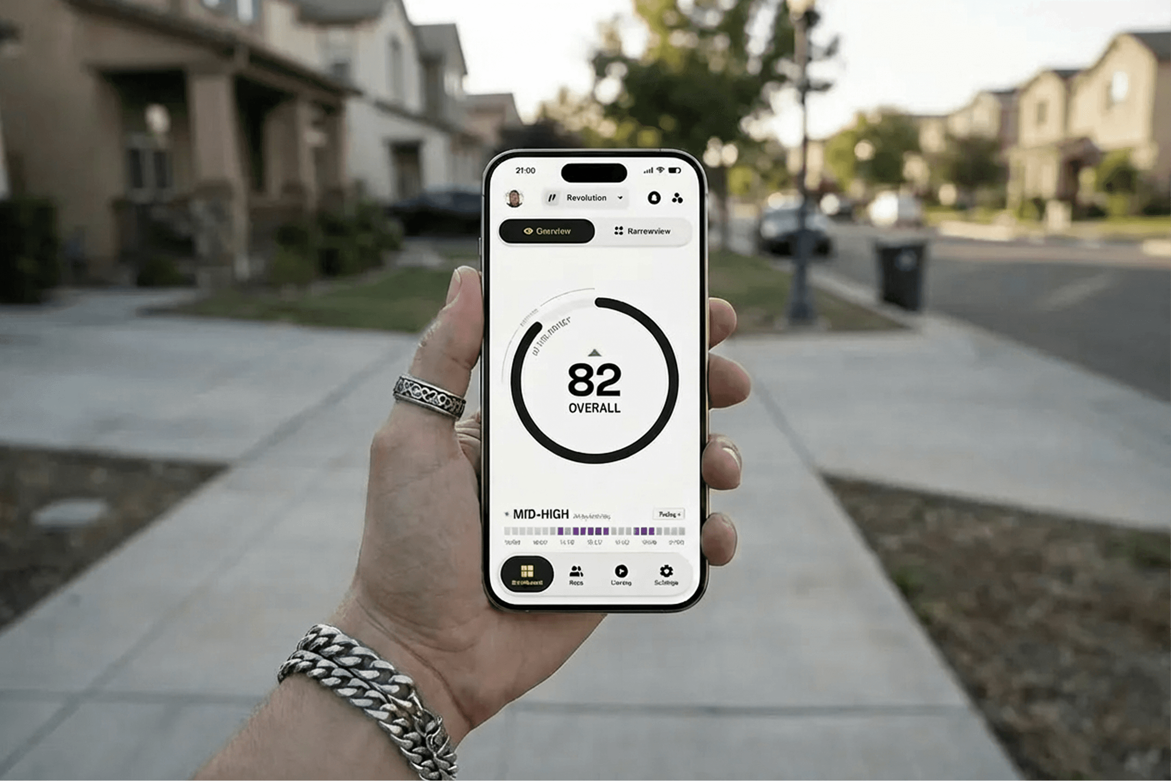 Sales organization's overal score provided by Parlay's AI sales coach