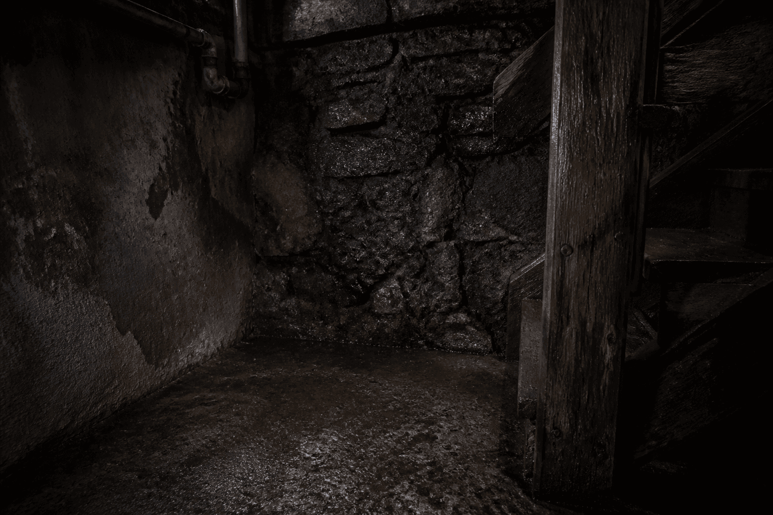 Atmospheric scene representing Must / damp haunt scent