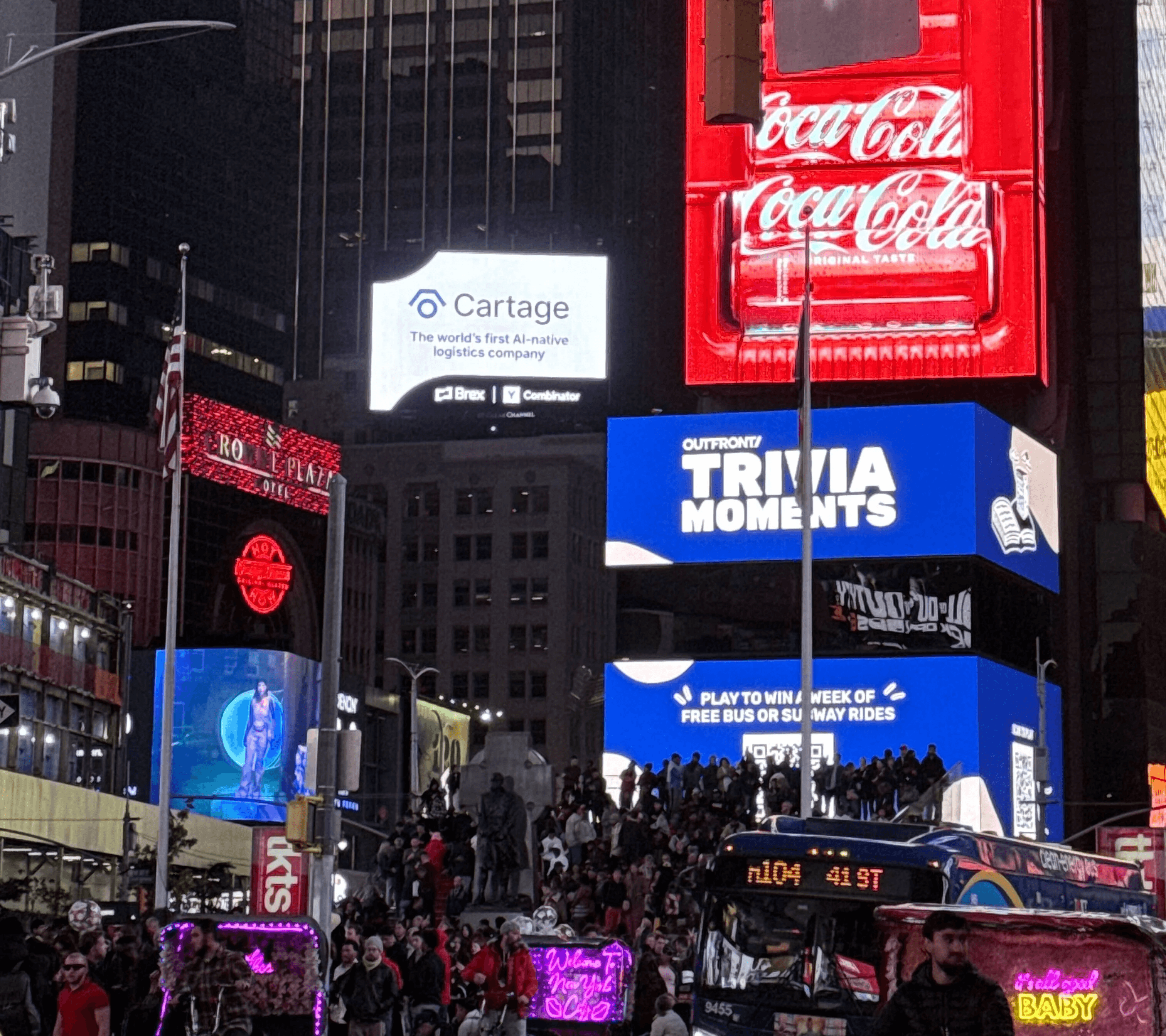 Logistics in Times Square