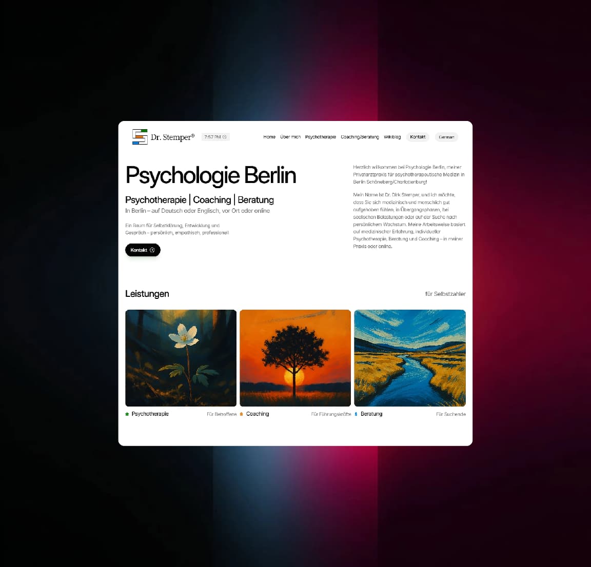 Framer Studio promotional page featuring stacked devices and neon graphics.