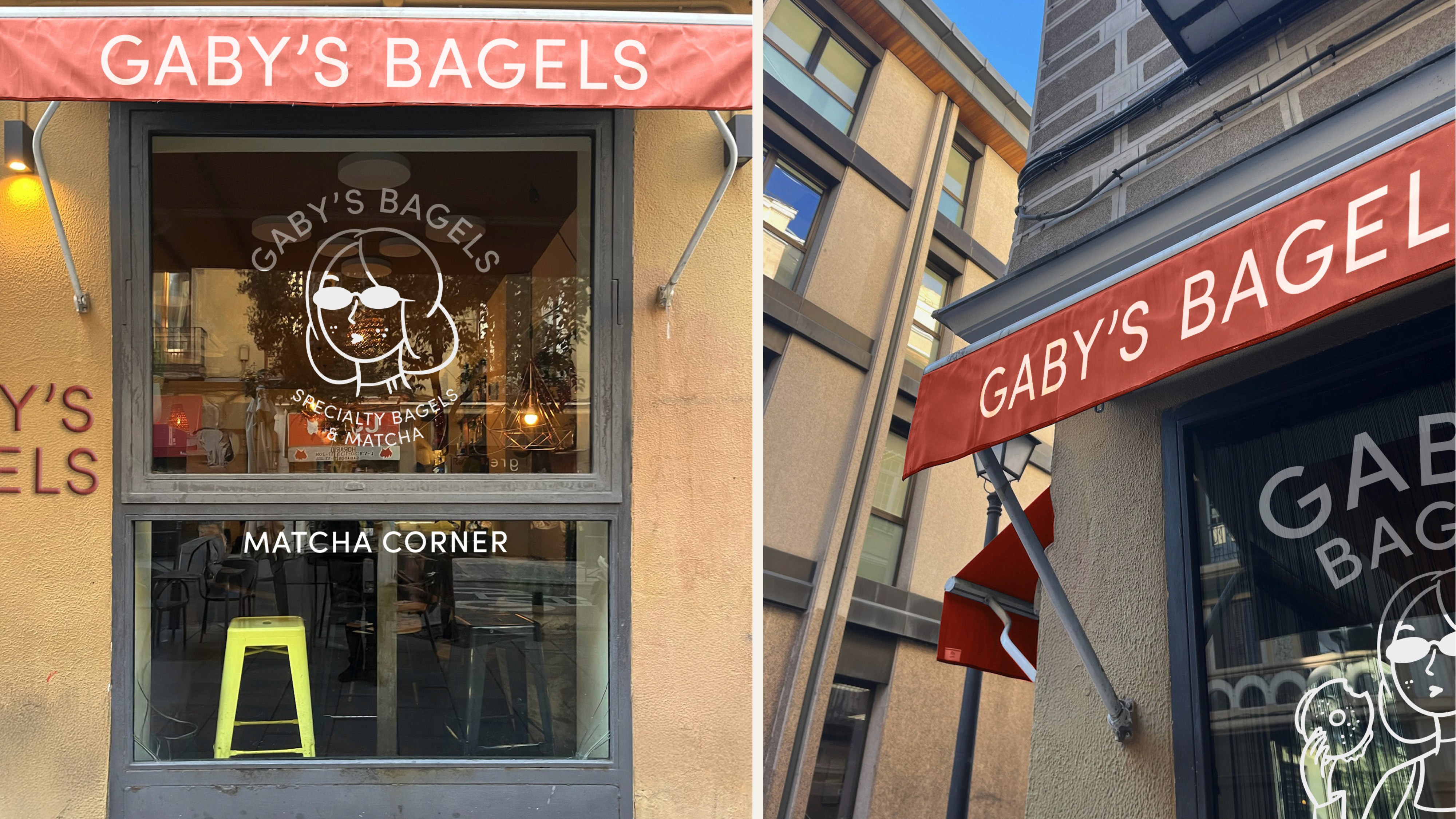 Gaby's Bagels Storefront Mockup