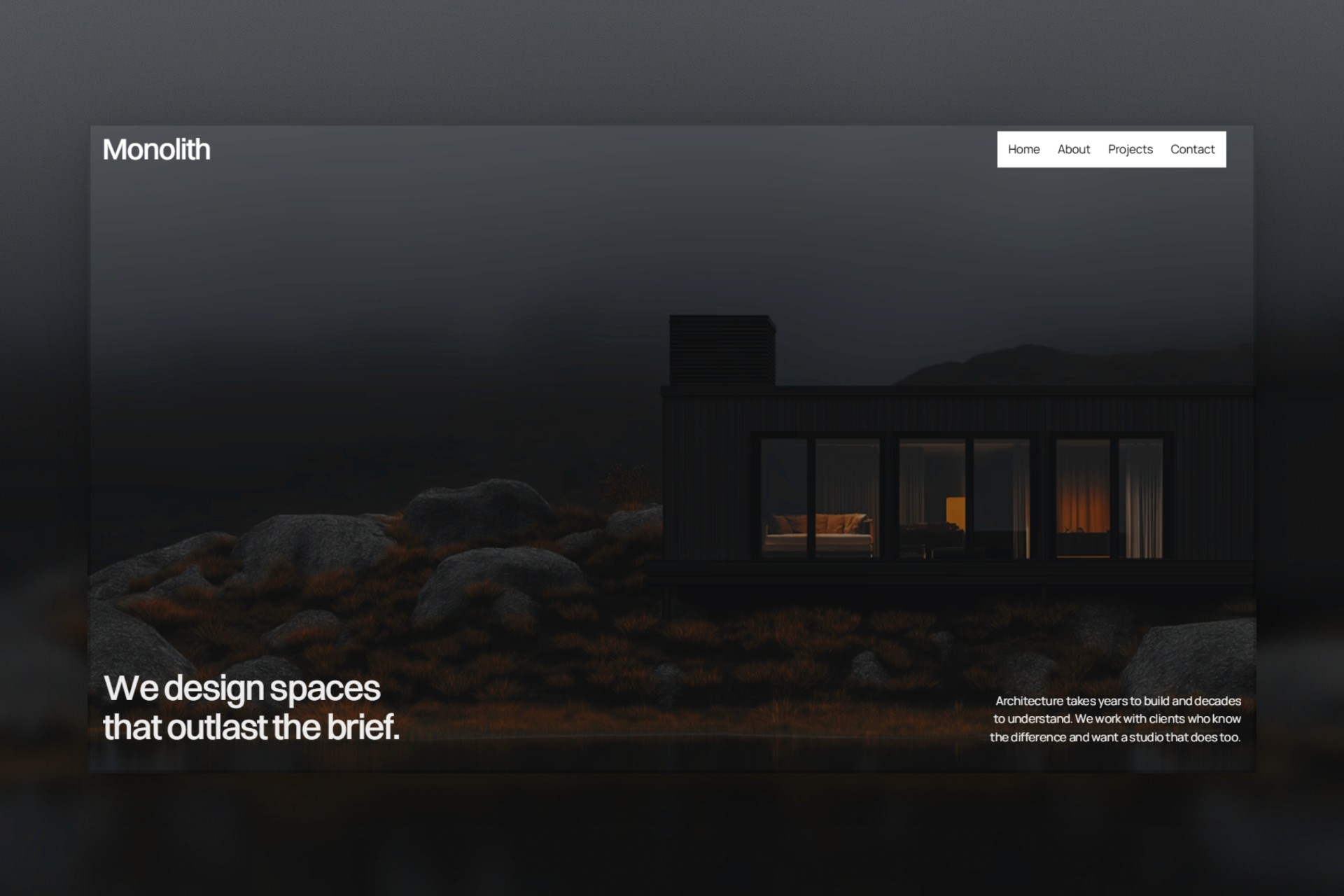Aurora landing page template preview