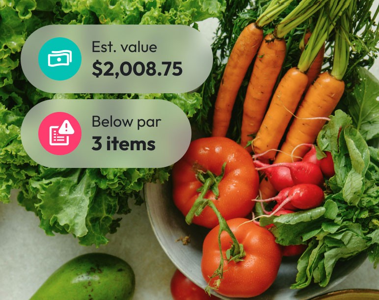 estimated value for restaurant stock