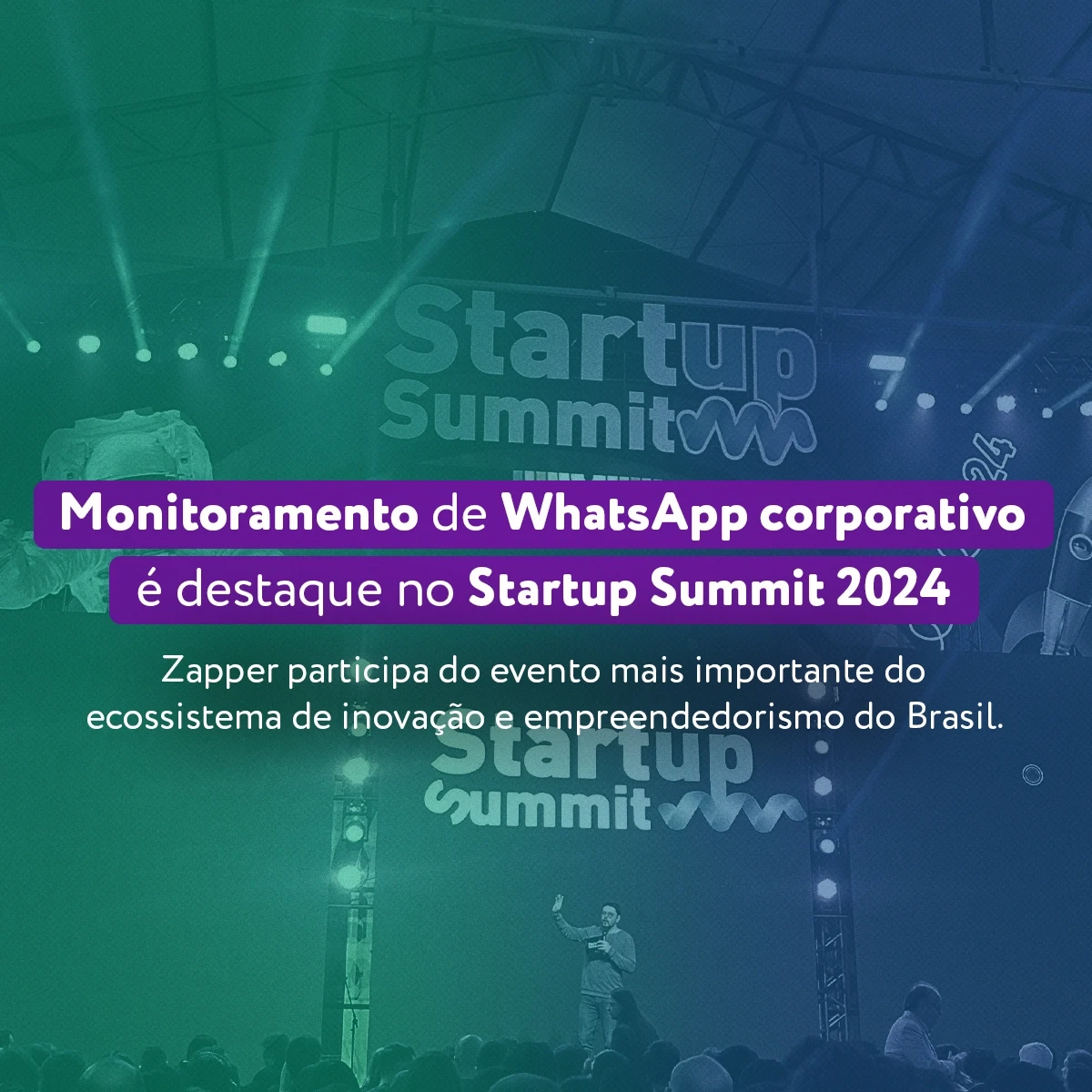 Palco do Startup Summit 2024