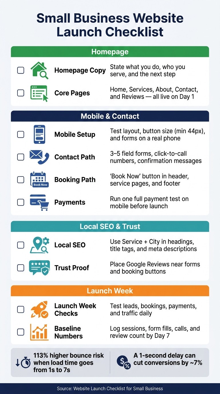 Small Business Website Launch Checklist: 10 Must-Do Items Before Going Live
