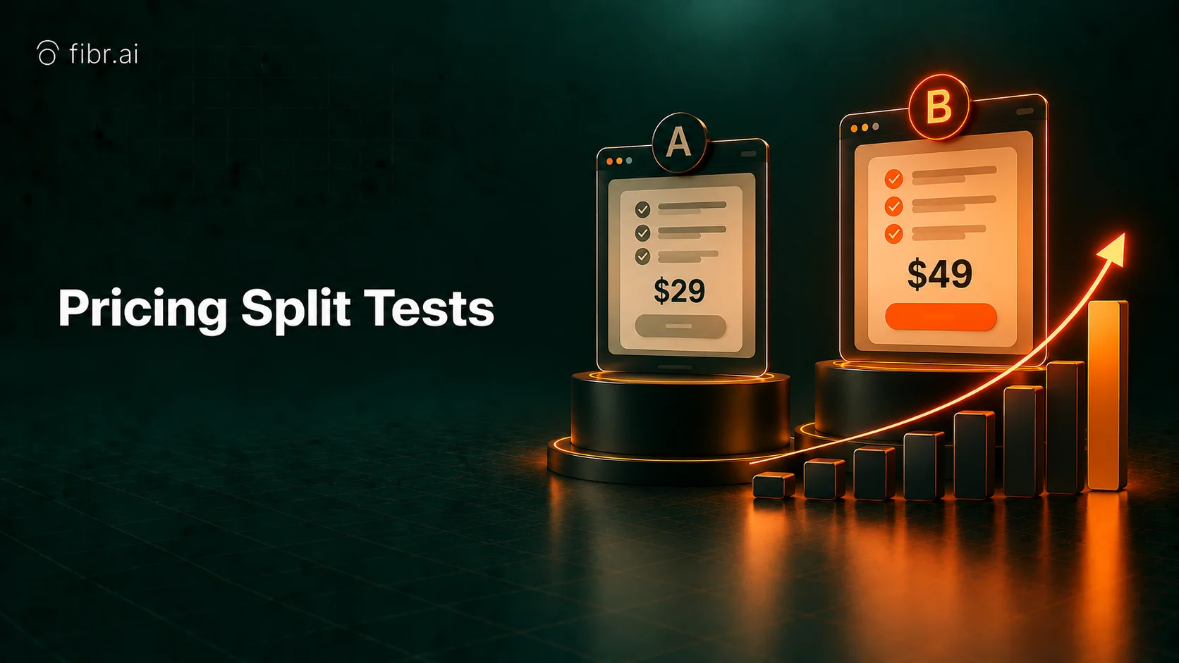 Pricing split tests comparing two strategies for conversion optimization.