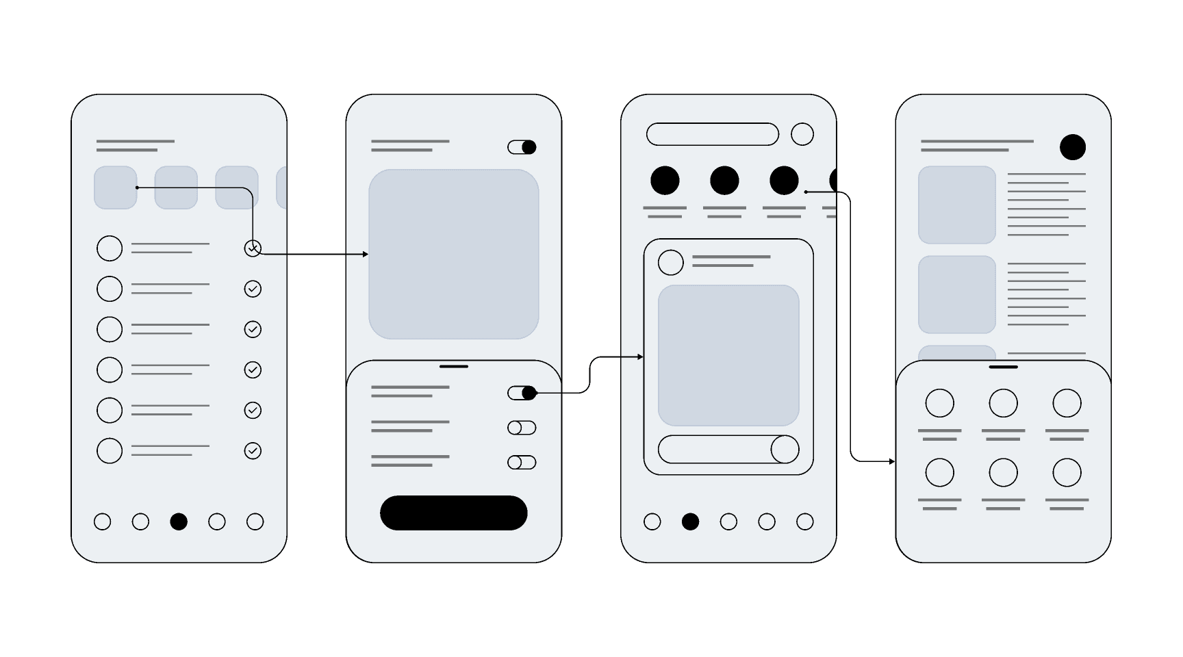 Mobile App Wireframes