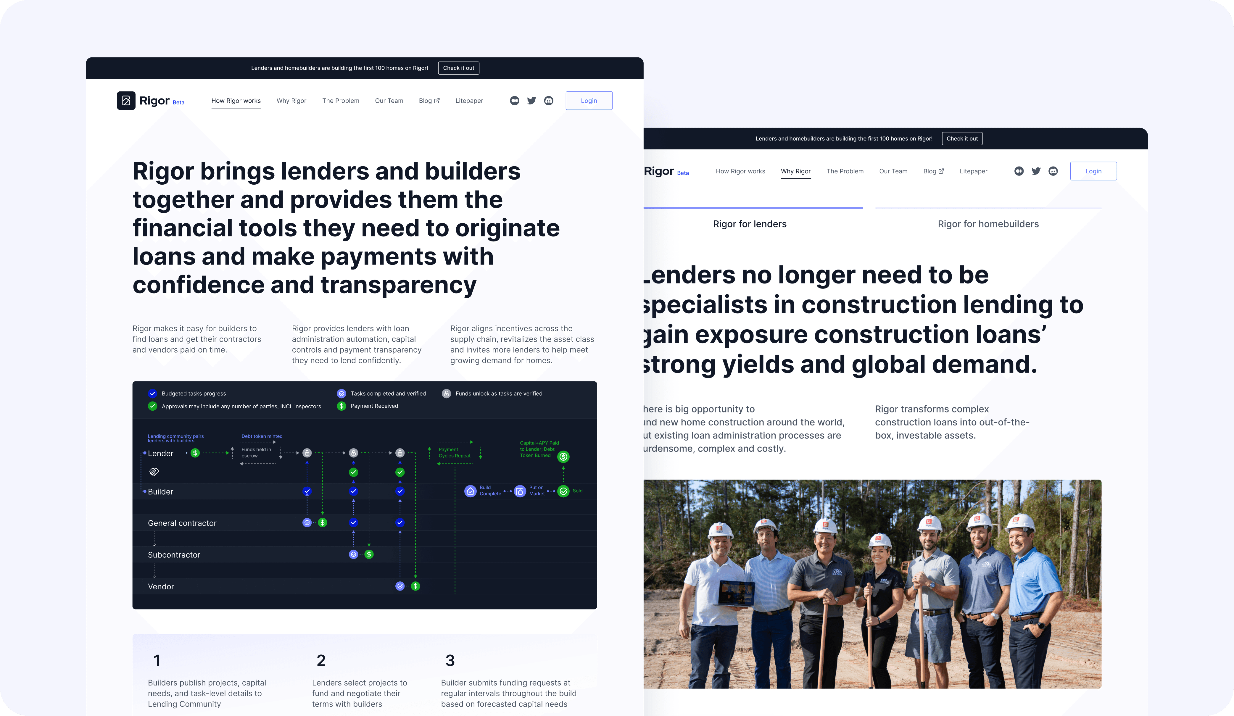 A screenshot of a webpage featuring articles with text and images about technology and team collaboration.