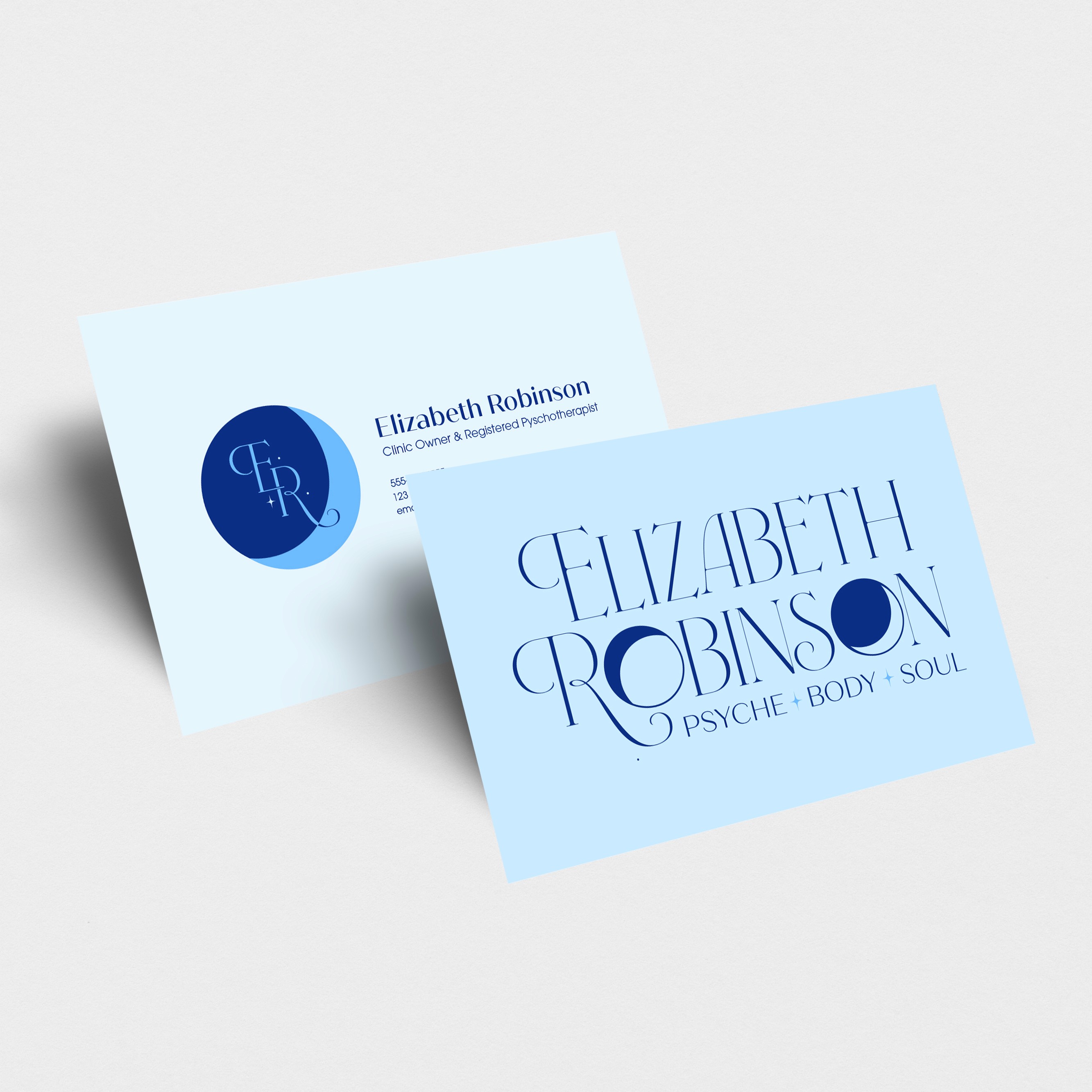 Business cards for Elizabeth Robison