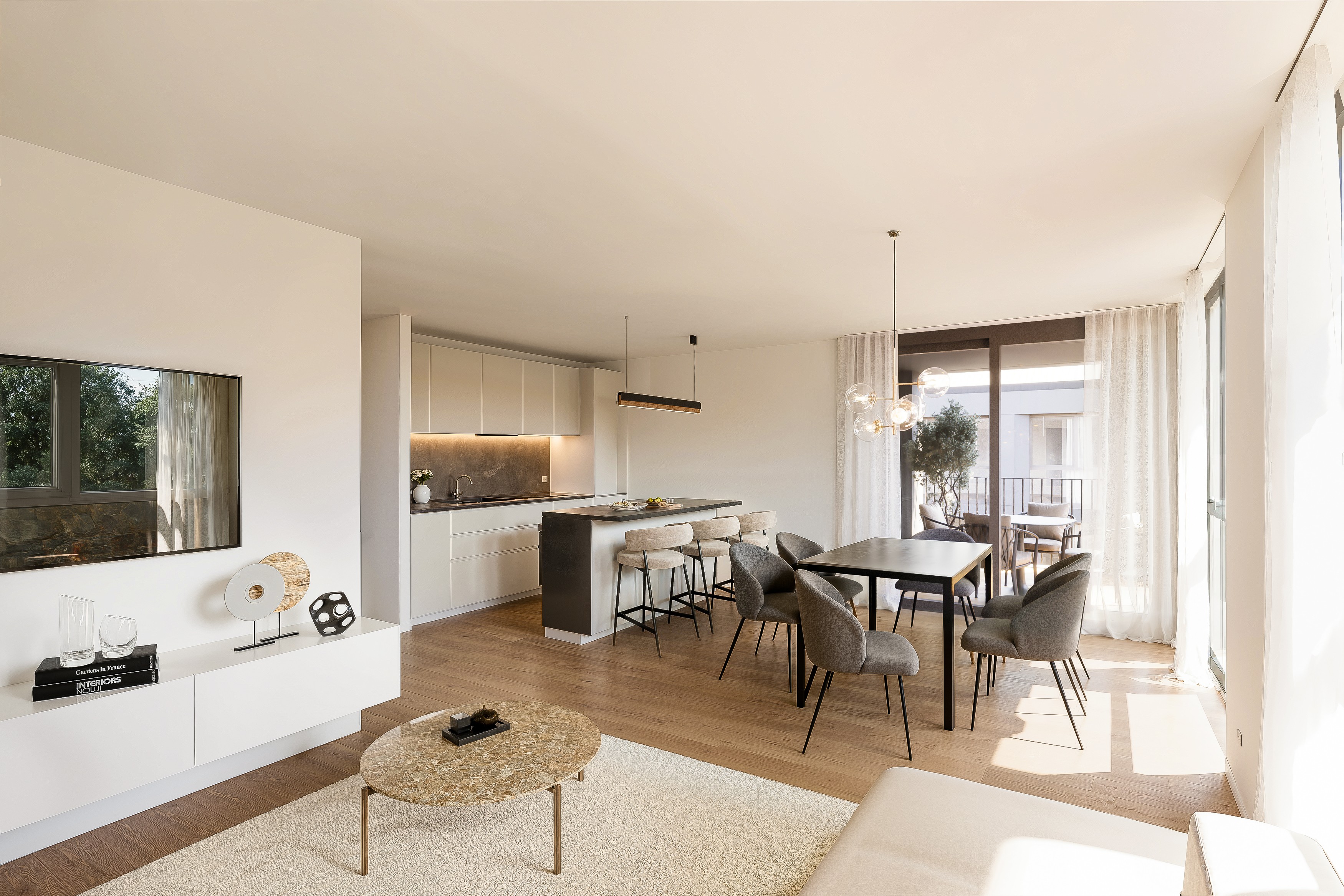 Architectural visualization of The Gate residential building in Bellinzona, Ticino, Switzerland – photorealistic 3D render