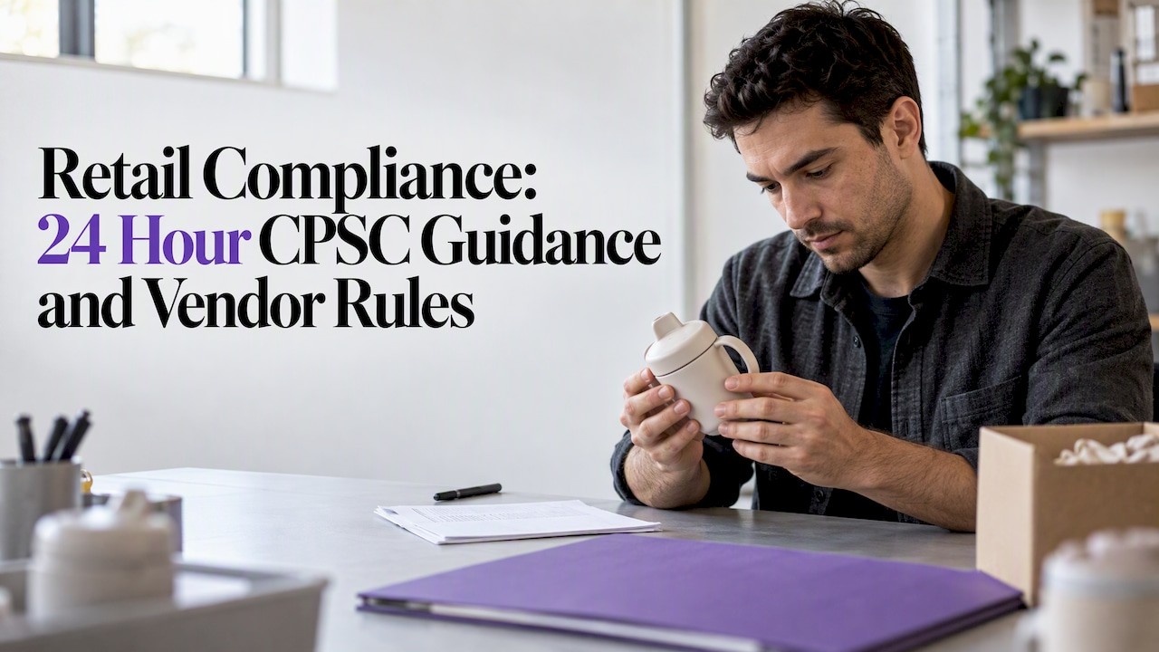 Retail Compliance Requirements: 24 Hour CPSC Guidance, Vendor Rules