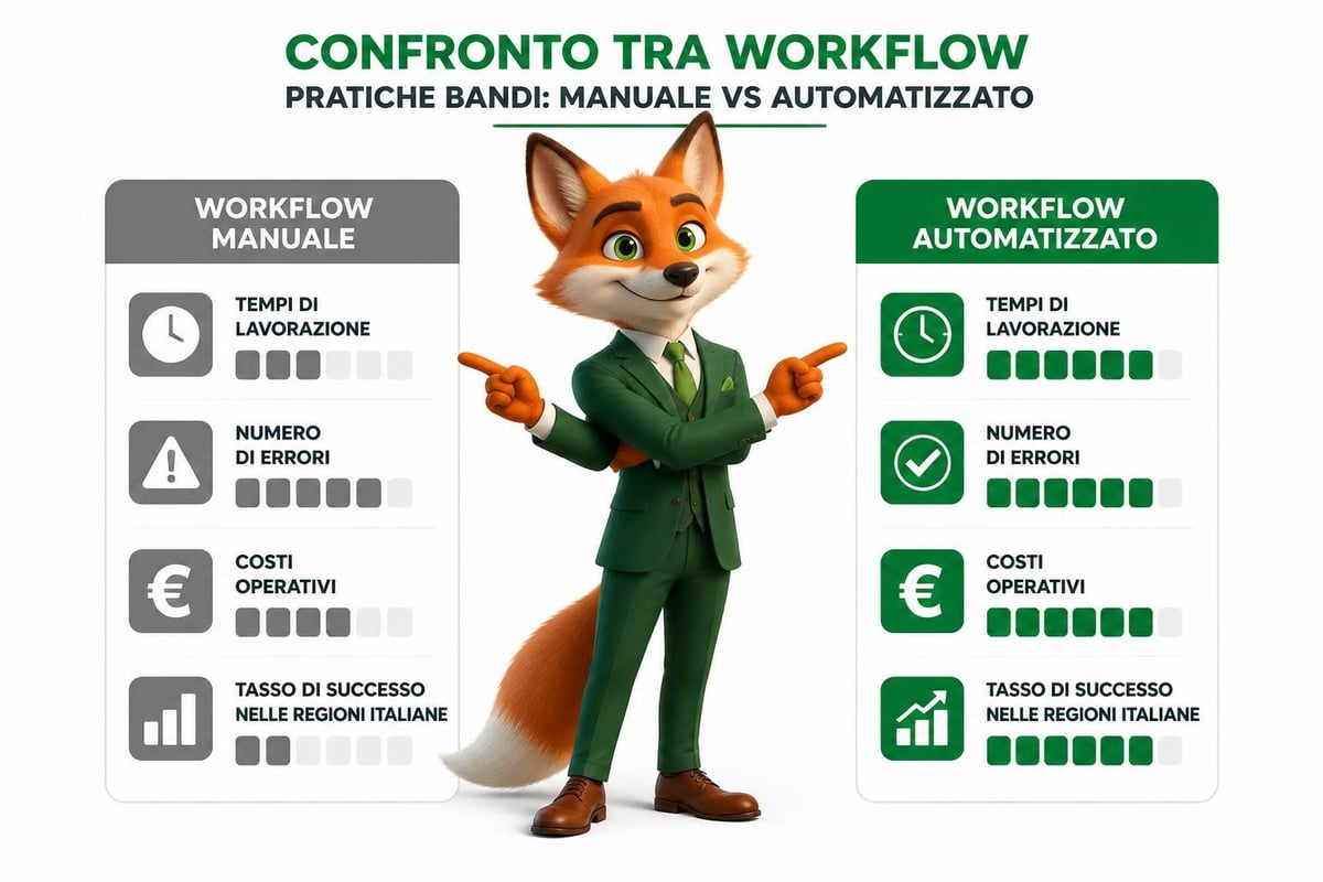 Sistema di workflow per bandi regionali