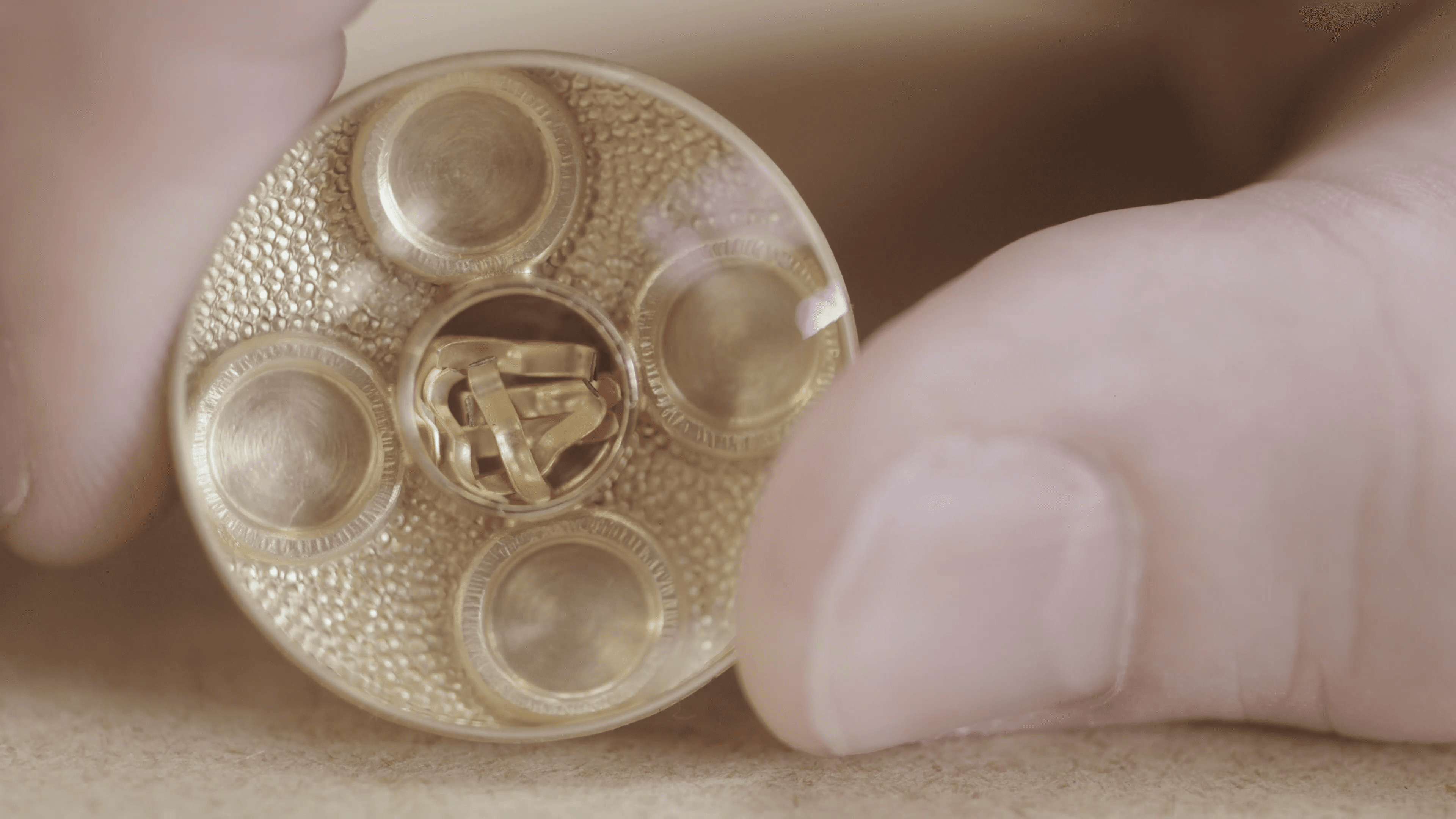 Still from creation film for Cross of the Cosmos