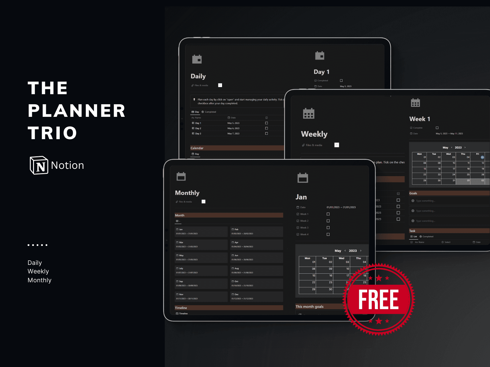 The 15 Best Daily, Weekly and Monthly Notion Planner Templates