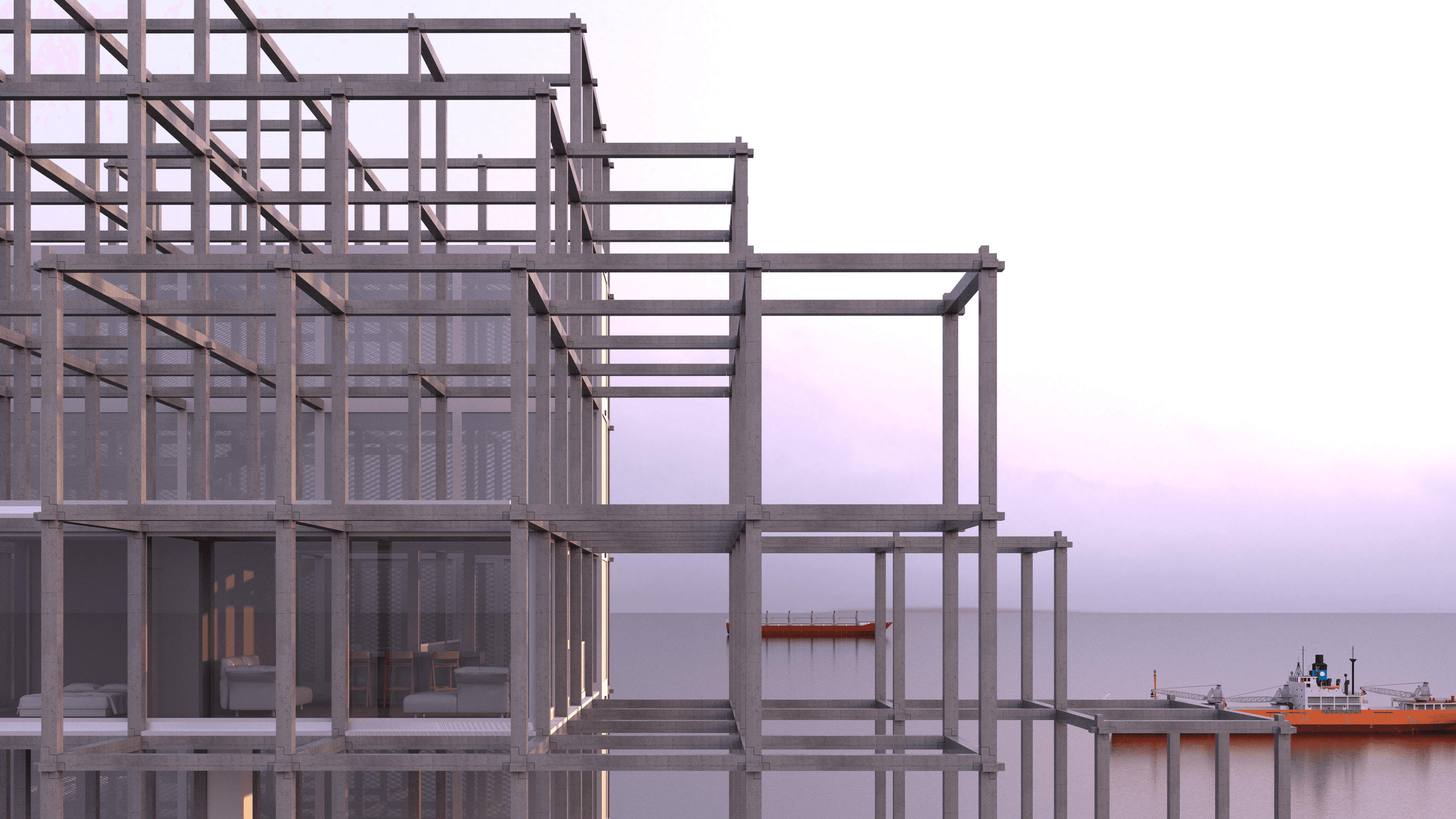 Logement collectif Le Havre structure