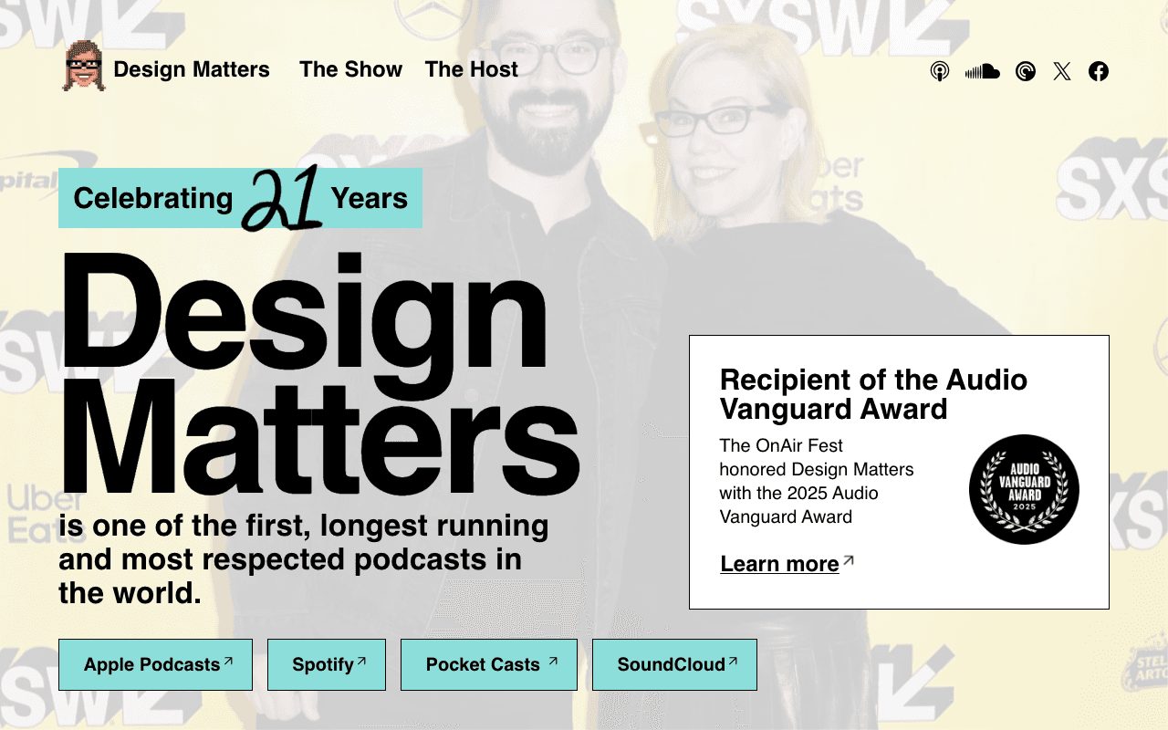 Design Matters with Debbie Millman екранна снимка