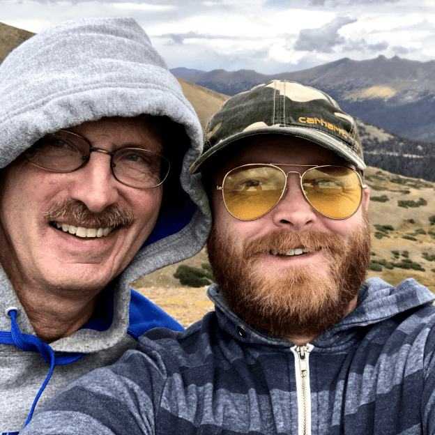 Photo of Wes Yonts on vacation with his father.