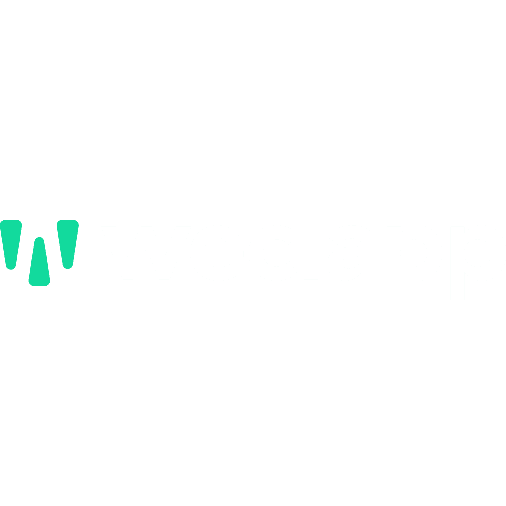 Logo of Wedapp, featuring the name in a modern font with a green accent.
