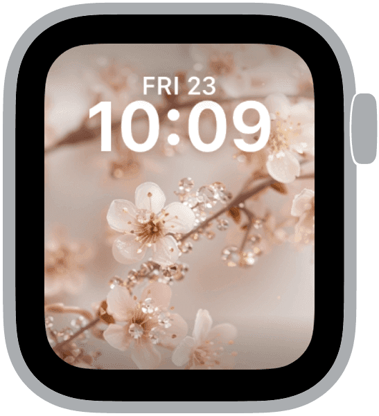 an apple watch face from the sakura dream collection