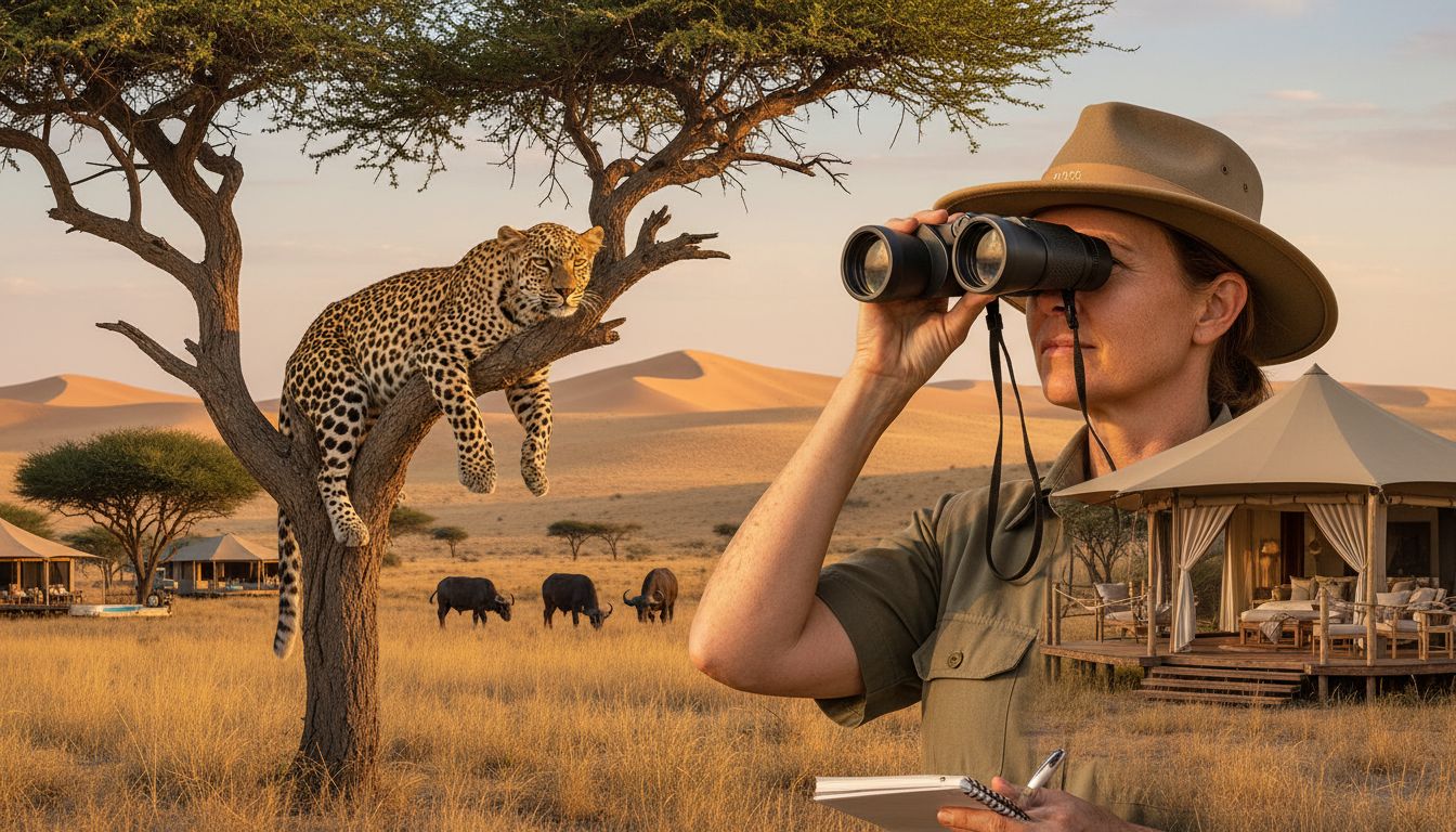 leopard buffalo observation