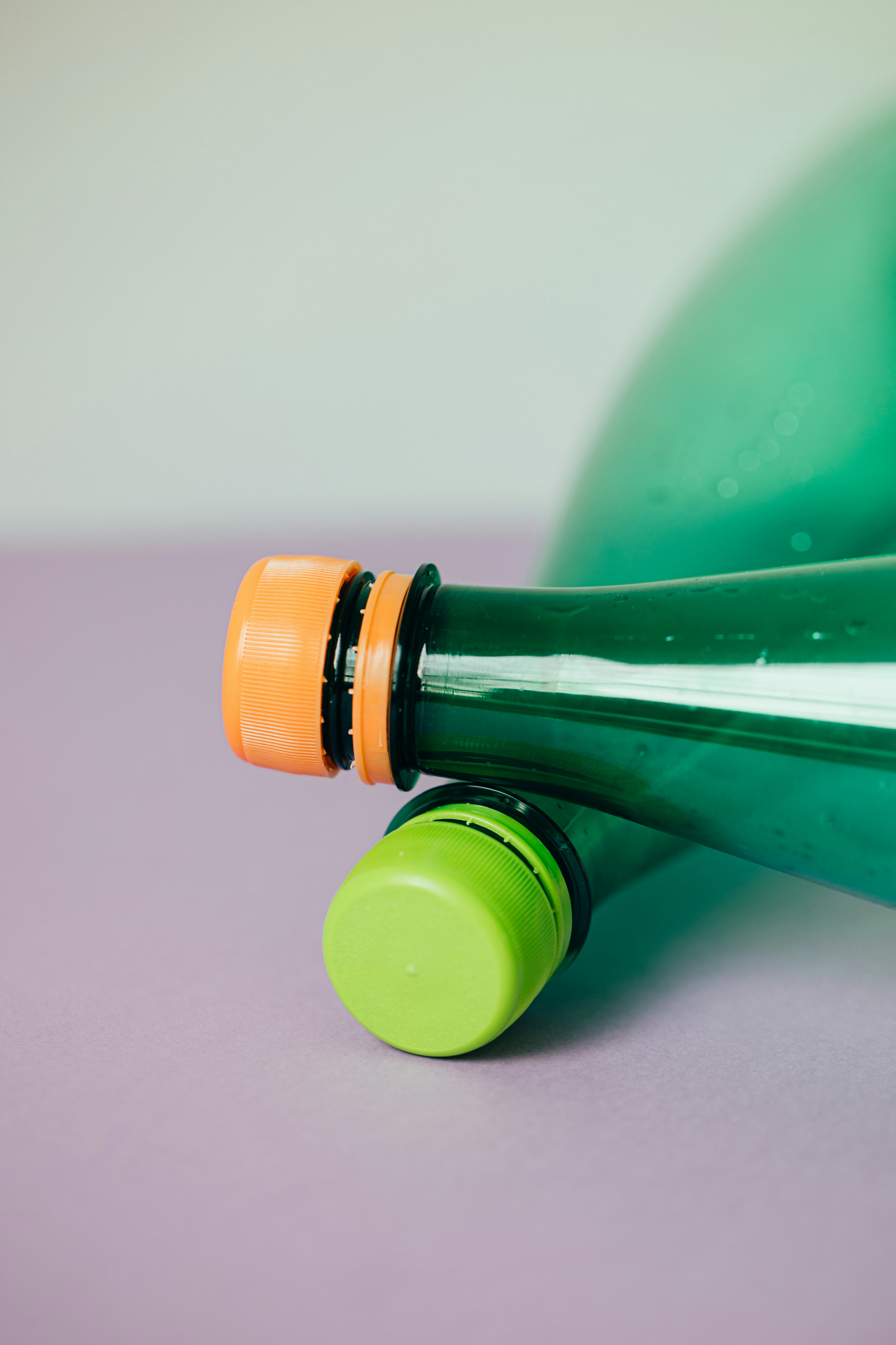 Blow-moulded HDPE bottle with screw cap for consumer rigid packaging