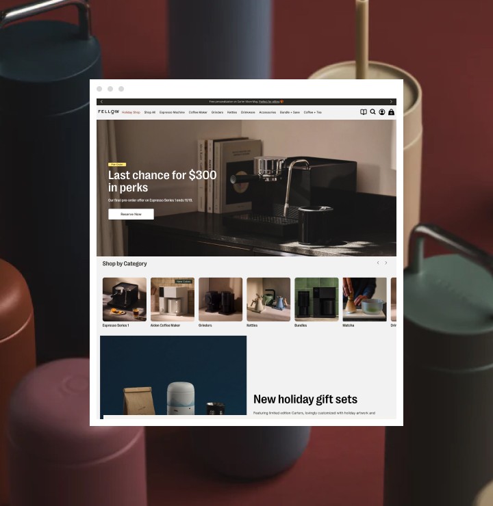 A close-up of a woman's face with dewy skin serves as the background for a floating user interface window. The UI displays a quiz builder with the heading "Take the Quiz" and buttons labeled "Duplicate," "Preview Link," and "Embed Link." A quiz question is highlighted in orange with a black checkmark, indicating selection.