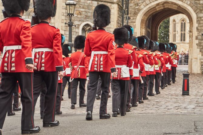 Check out the Changing of the Guard at Buckingham Palace