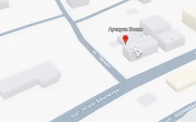 Карта с локацияна на Автосервиз Варна Ауспуси Веско на улица Невен 2