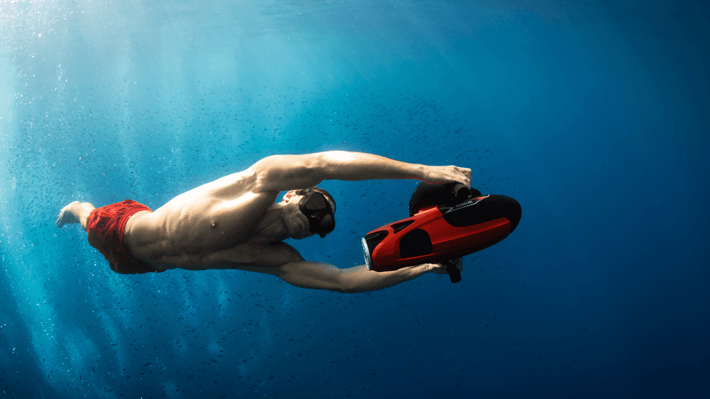 A man surfing