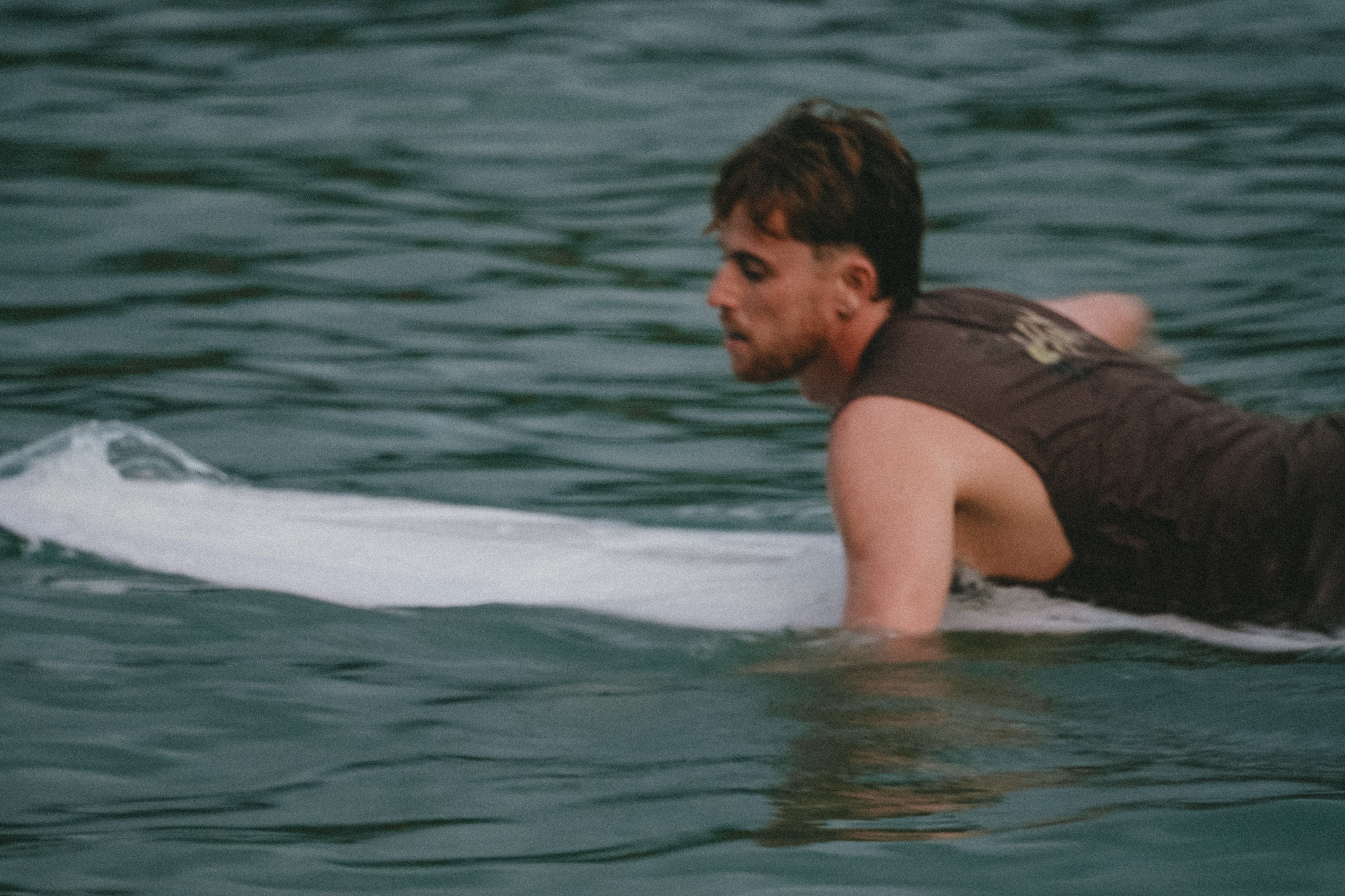 A man surfing