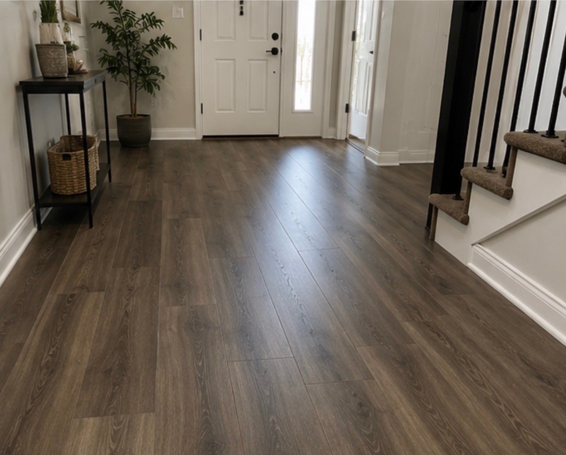 Hardwood flooring living room