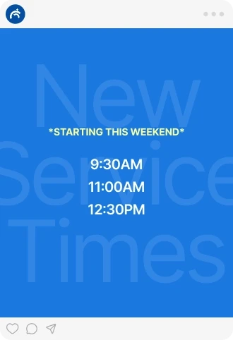 Social media post template