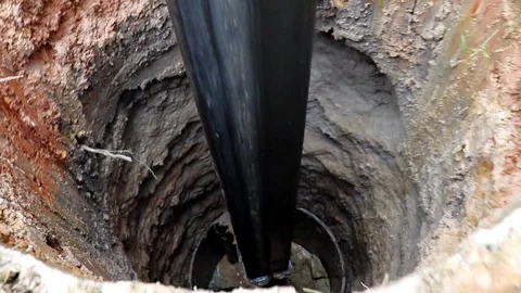 hole dug for septci tank